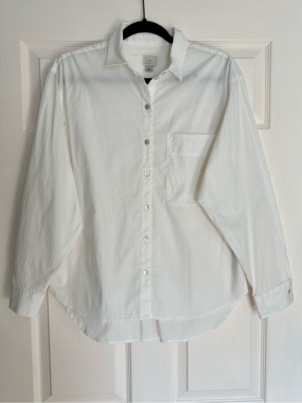 a new day Women’s Classic White Button-Down Shirt